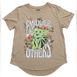 Womens Juniors Star Wars Yoda "Empower Others" Graphic Tshirt